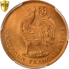 Kamerun, 50 Centimes, 1943, Pretoria, PCGS, MS67RD, STGL, Bronze, KM:6, graded