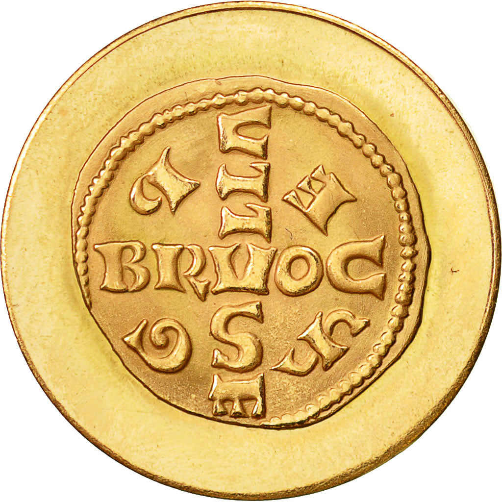 Belgique, Medal, Millénaire de l'atelier de Bruxelles, 1965, FDC, Or