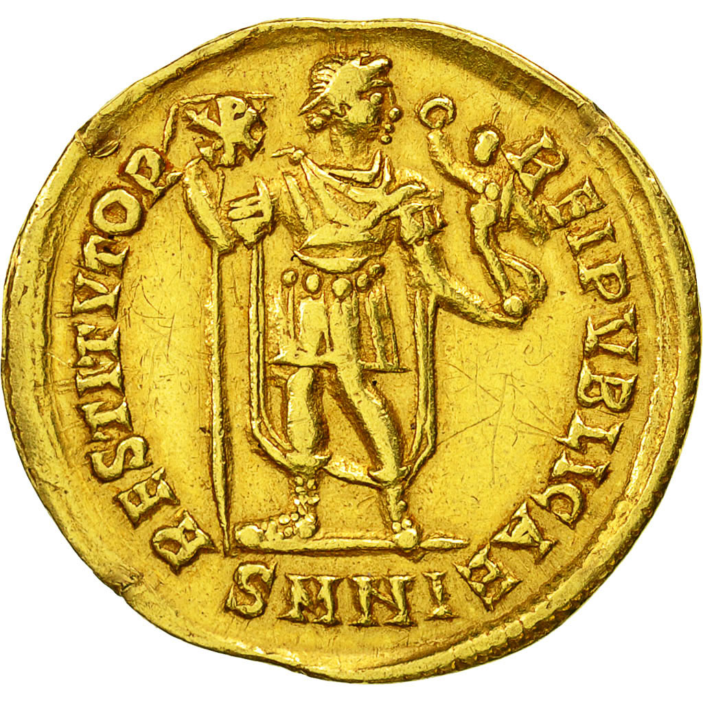 Moneda, Valentinian I, Solidus, Nicomedia, MBC, Oro, RIC:2a