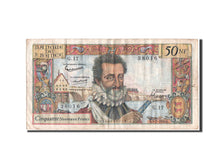 Francia, 50 Nouveaux Francs, 1959, KM:143a, 02.07.1959, MB+, Fayette:58.2