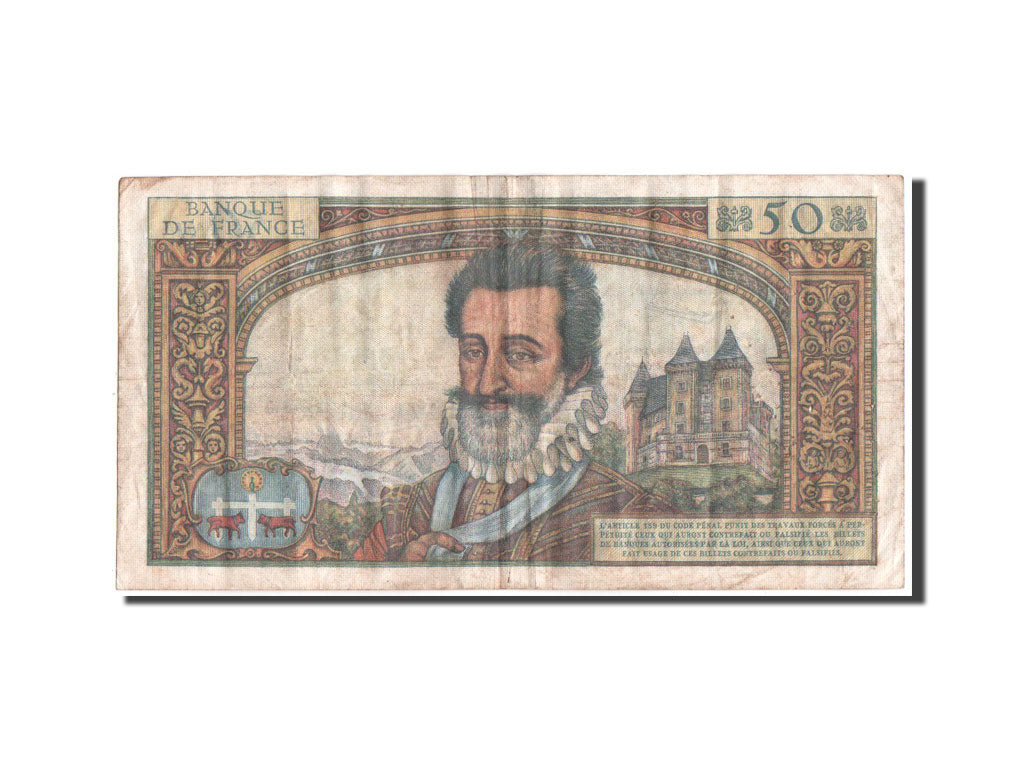 France, 50 Nouveaux Francs Henri IV, 02.07.1959, KM:143a