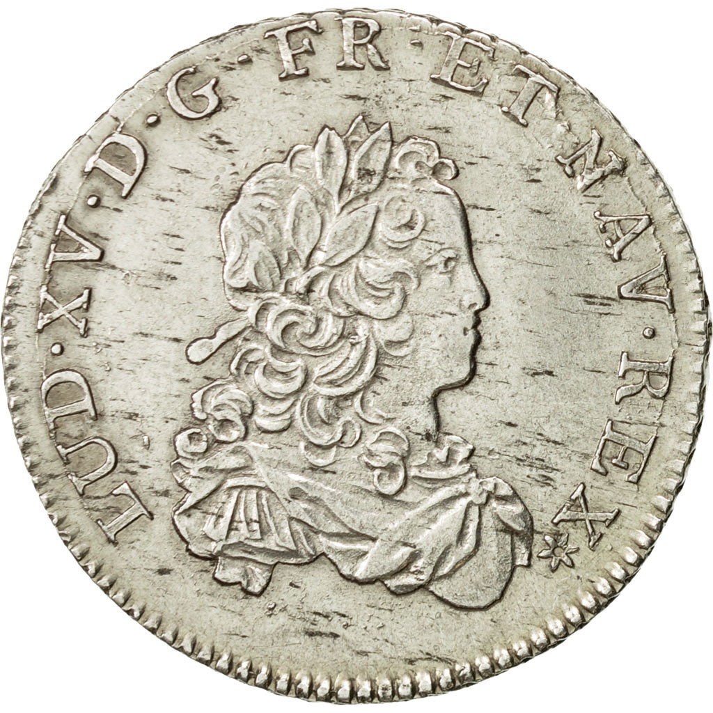 Munten, Frankrijk, Louis XV, 1/3 Écu de France, 1/3 Ecu, 1721, Caen, PR+