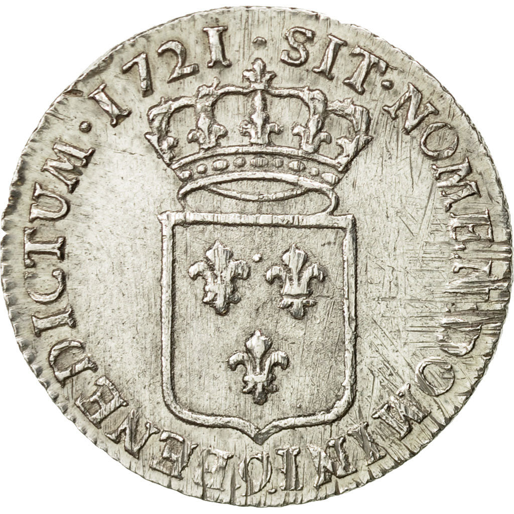Monnaie, France, Louis XV, 1/3 Écu de France, 1/3 Ecu, 1721, Rennes, TTB+