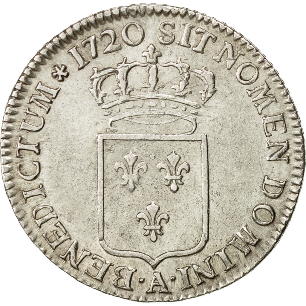 Moneta, Francia, Louis XV, 1/3 Écu de France, 1/3 Ecu, 1720, Paris, SPL-
