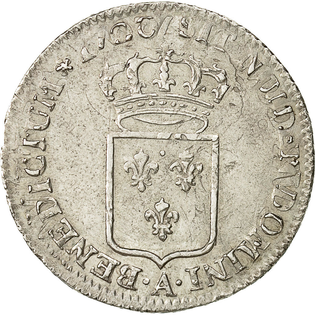 Coin, France, Louis XV, 1/3 Écu de France, 1/3 Ecu, 1720, Paris, EF(40-45)