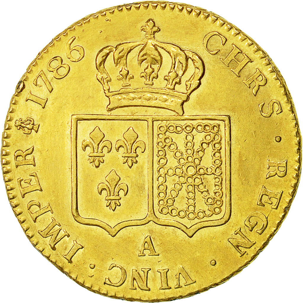 Frankreich, Louis XVI, Double louis d'or à la tête nue, 1786, Paris, KM:592.1
