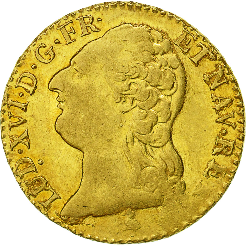 Moneta, Francia, Louis XVI, Louis d'or à la tête nue, Louis d'Or, 1786, Paris