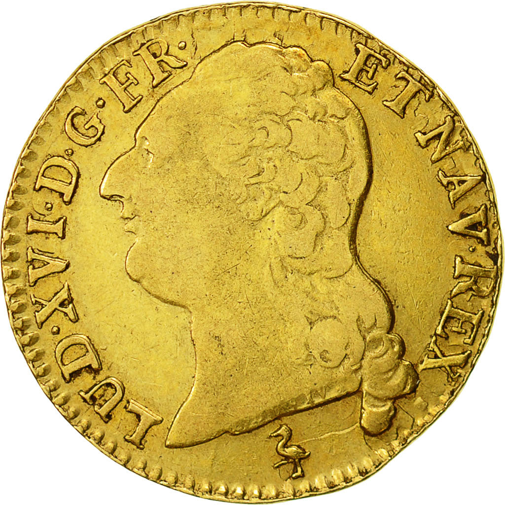 Coin, France, Louis XVI, Louis d'or à la tête nue, Louis d'Or, 1787, Paris
