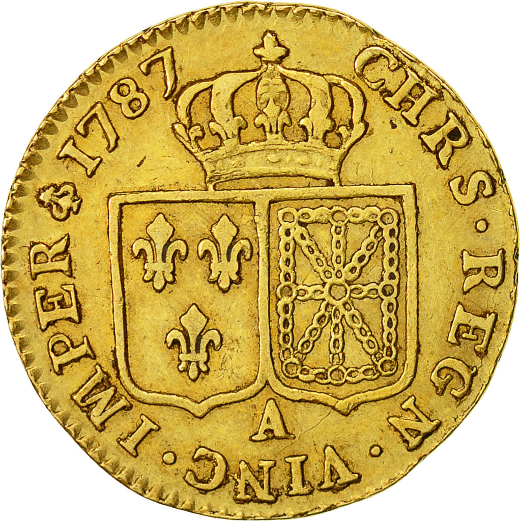 Coin, France, Louis XVI, Louis d'or à la tête nue, Louis d'Or, 1787, Paris