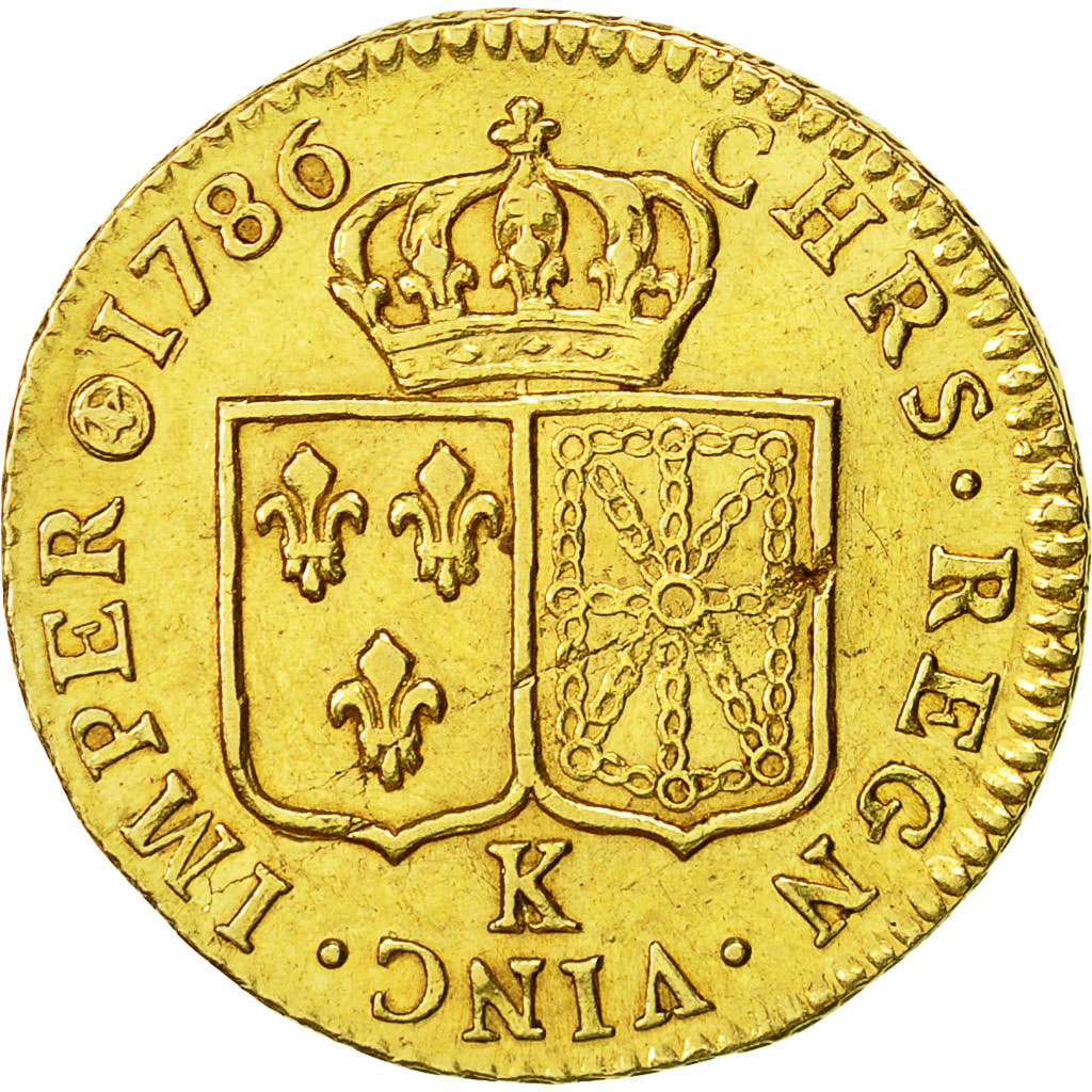 Monnaie, France, Louis XVI, Louis d'or à la tête nue, Louis d'Or, 1786