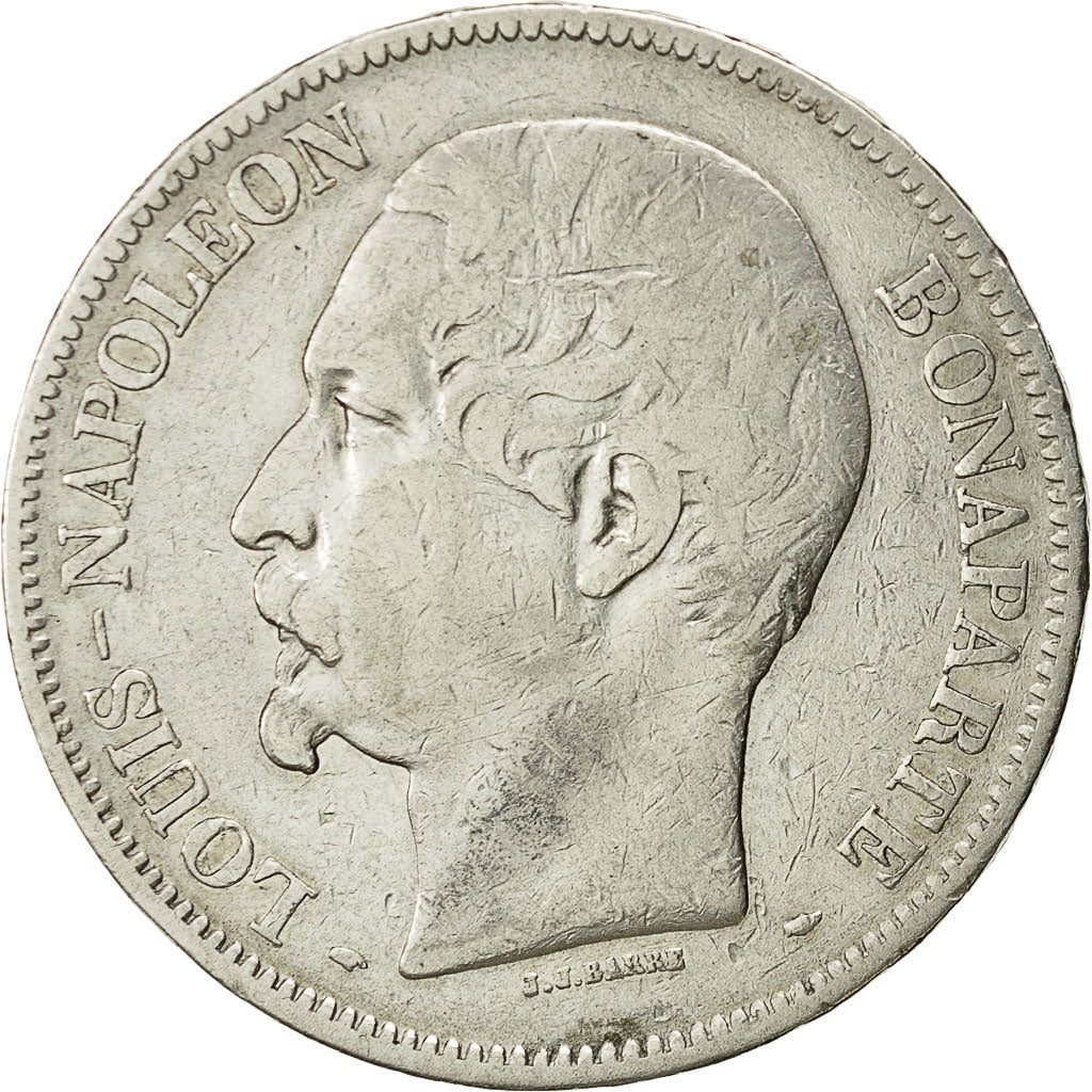 Coin, France, Napoléon III, 5 Francs, 1852, Paris, VF(20-25), Silver, KM:773.1