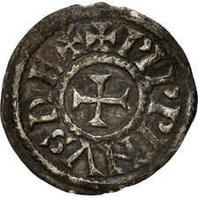 Coin, France, Pépin II d'Aquitaine, Obol, Undated, EF(40-45), Silver, Prou:664