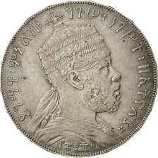 Ethiopia, Menelik II, Birr, 1889 (1897), Paris, EF(40-45), Silver, KM:5