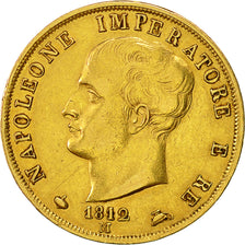 Moneta, STATI ITALIANI, KINGDOM OF NAPOLEON, Napoleon I, 40 Lire, 1812, Milan