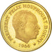 Coin, Ivory Coast, Félix Houphouët-Boigny, 10 Francs, 1966, MS(63), Gold, KM:2