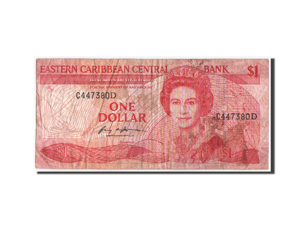 East Caribbean States, Dominica, 1 Dollar, Undated (1988-89), KM:21d