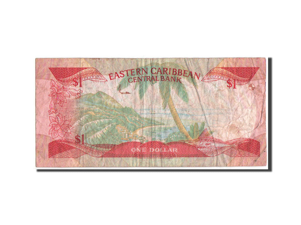 East Caribbean States, Dominica, 1 Dollar, Undated (1988-89), KM:21d