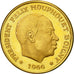 Moneda, Costa de Marfil, Félix Houphouët-Boigny, 25 Francs, 1966, SC, Oro