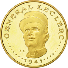 Coin, Chad, Général Leclerc, 5000 Francs, Undated (1970), Paris, MS(63), Gold
