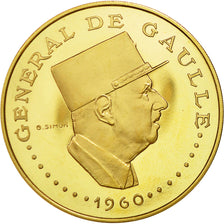 Moneda, Chad, Général De Gaulle, 10000 Francs, Undated (1970), Paris, SC, Oro