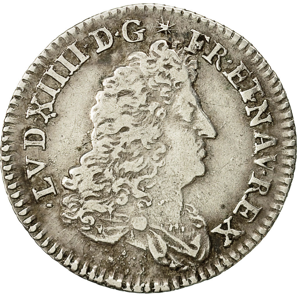 Munten, Frankrijk, Louis XIV, 1/16 Écu de Flandre, 1/16 Ecu, 1686, Lille, ZF