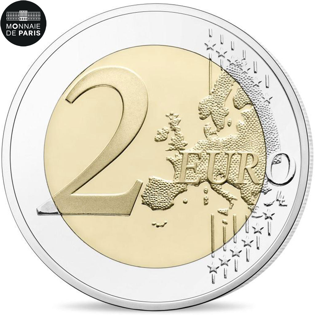 Coin, France, Monnaie de Paris, 2 Euro, Cancer du Sein, 2017, MS(65-70)