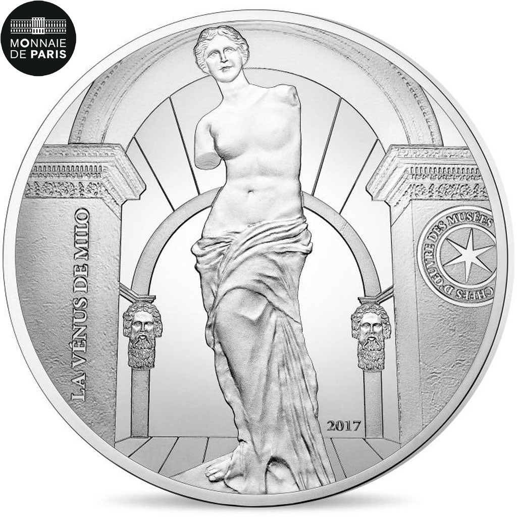 Coin, France, Monnaie de Paris, 10 Euro, Vénus de Milo, 2017, MS(65-70), Silver