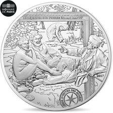 Coin, France, Monnaie de Paris, 10 Euro, Le Déjeuner sur l'Herbe - Manet, 2017