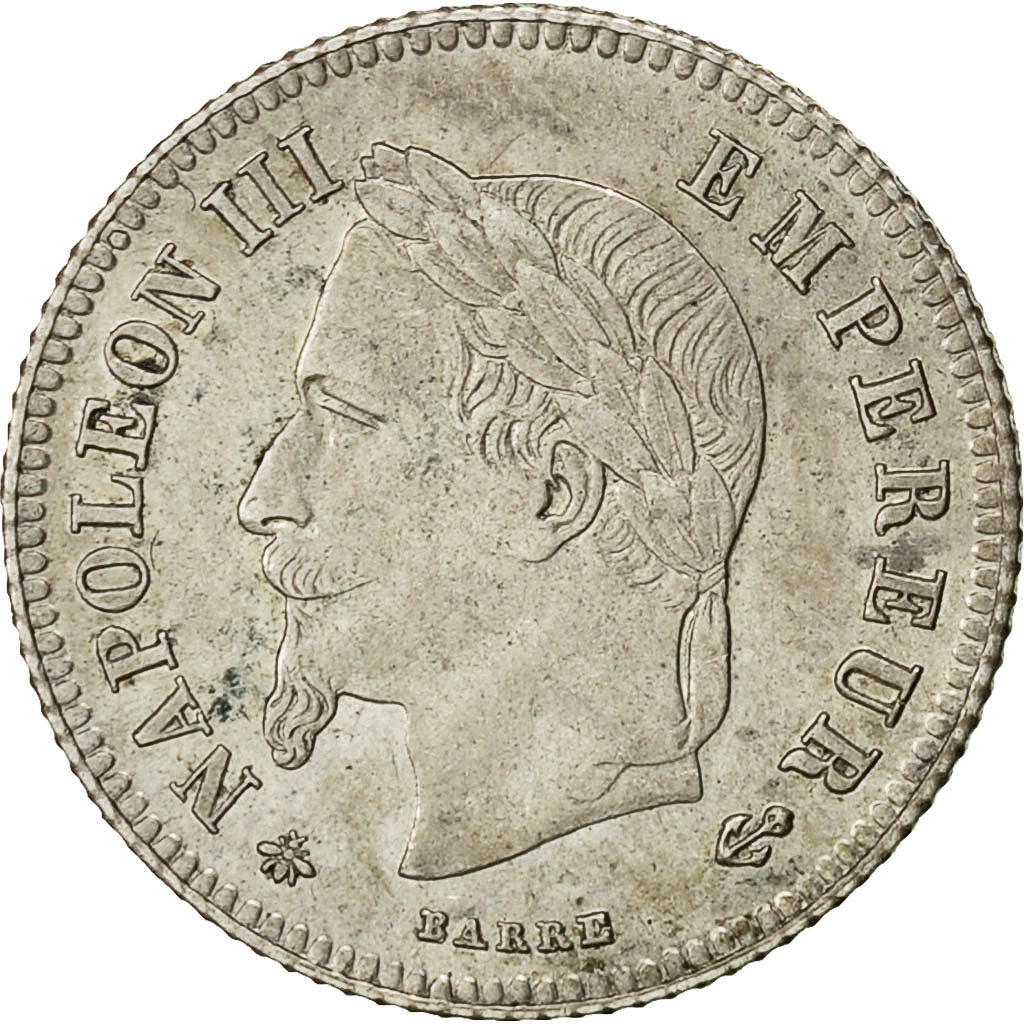 Munten, Frankrijk, Napoleon III, Napoléon III, 20 Centimes, 1864, Paris, ZF+