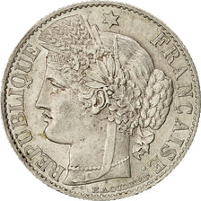 France, Cérès, 50 Centimes, 1881, Paris, AU(55-58), Silver, KM:834.1