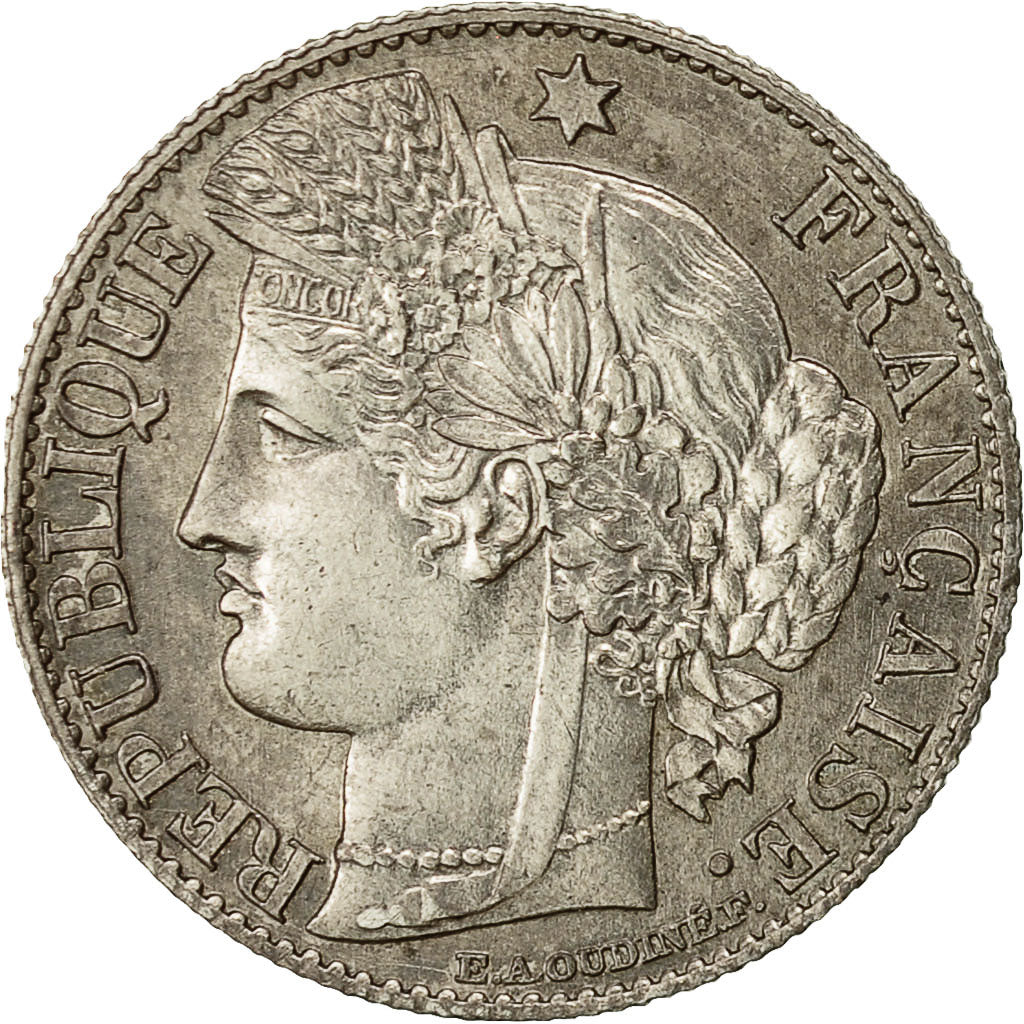 Coin, France, Cérès, 50 Centimes, 1894, Paris, AU(55-58), Silver, KM:834.1