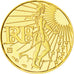France, Semeuse, 100 Euro, 2009, MS(63), Gold, KM:1536