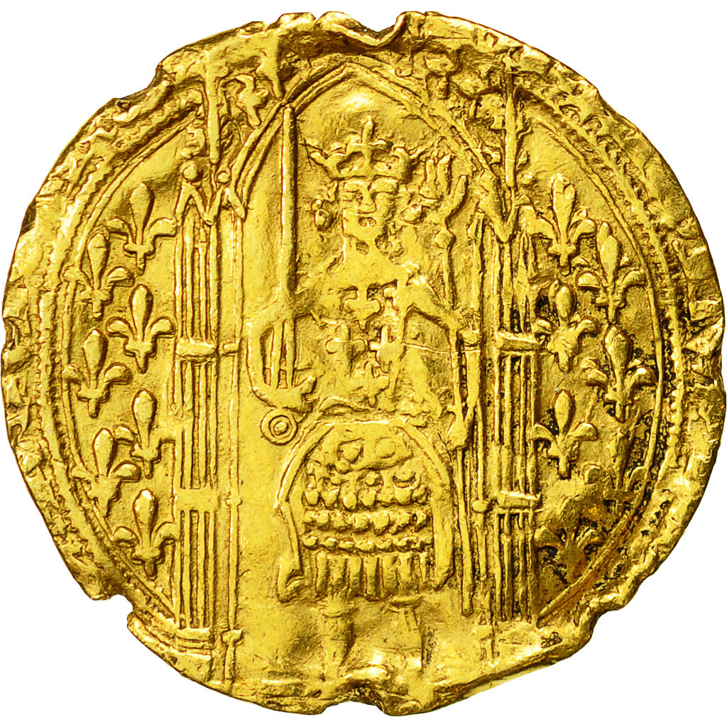 Frankreich, Charles V, Franc à pied, SGE+, Gold, Duplessy:360
