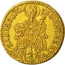 Moneta, Stati austriaci, SALZBURG, Johann Ernst, 1/4 Ducat, 1707, BB+, Oro