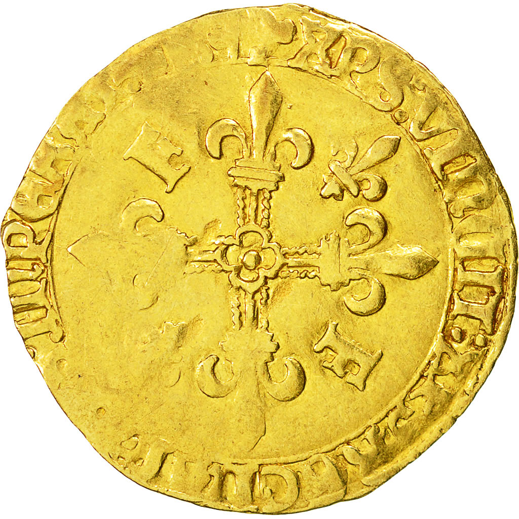 Coin, France, François Ier, Ecu d'or, Bayonne, F(12-15), Gold, Duplessy:775