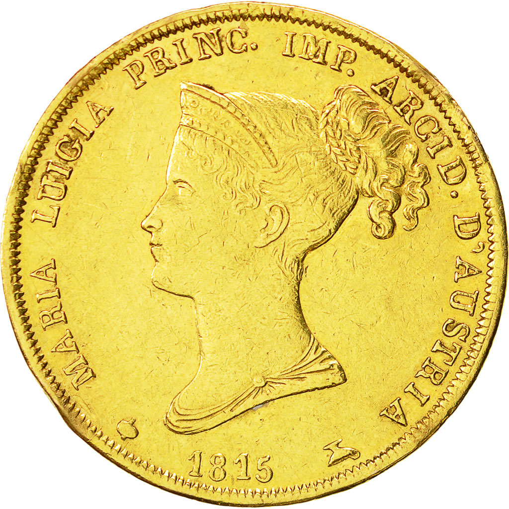 Coin, ITALIAN STATES, PARMA, Maria Luigia, 40 Lire, 1815, Parma, EF(40-45)