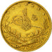 Coin, Turkey, Muhammad V, 100 Kurush, 1911, Qustantiniyah, EF(40-45), Gold