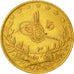Coin, Turkey, Muhammad V, 100 Kurush, 1911, Qustantiniyah, EF(40-45), Gold