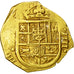 Spanien, Philipp IV, 4 Escudos, Seville, S+, Gold
