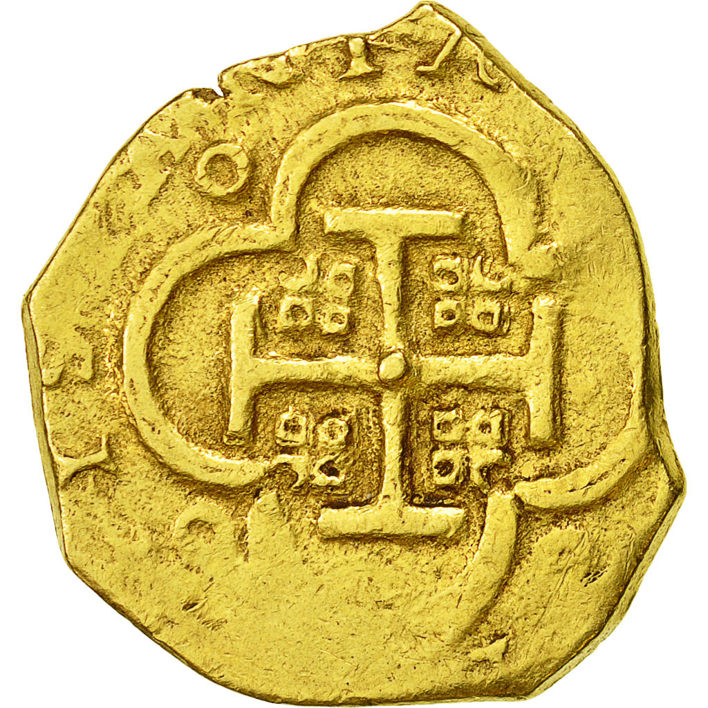 Spain, Philipp IV, 4 Escudos, Seville, VF(30-35), Gold