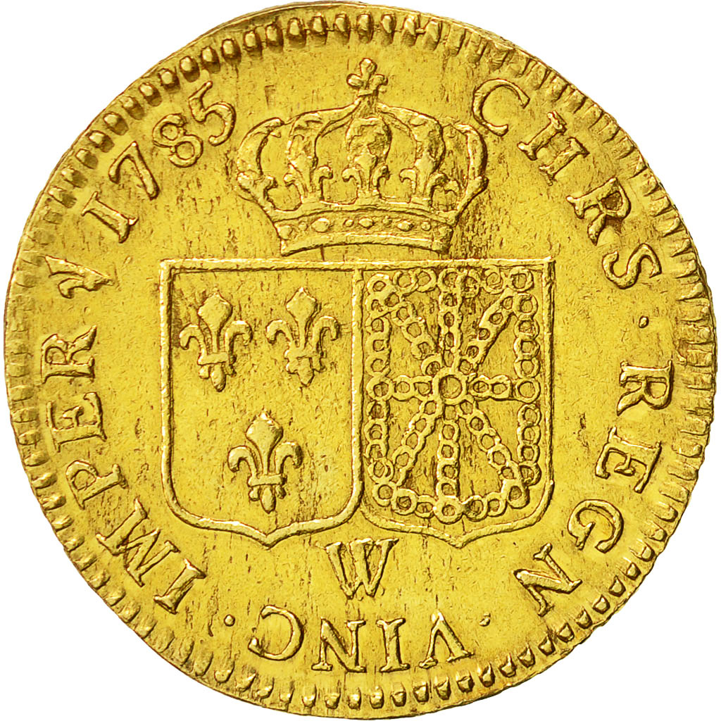 Coin, France, Louis XVI, Louis d'or à la tête nue, Louis d'Or, 1785, Lille