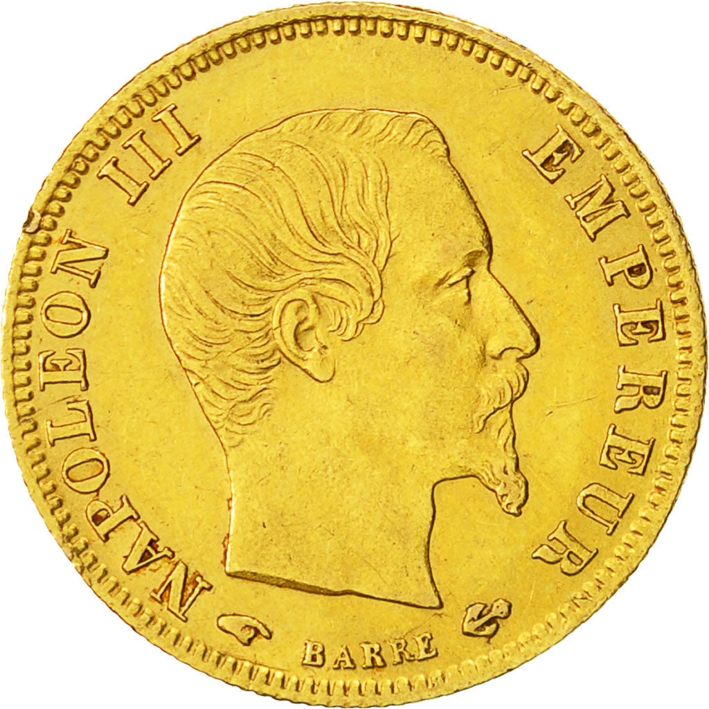 Munten, Frankrijk, Napoleon III, Napoléon III, 5 Francs, 1859, Paris, ZF+