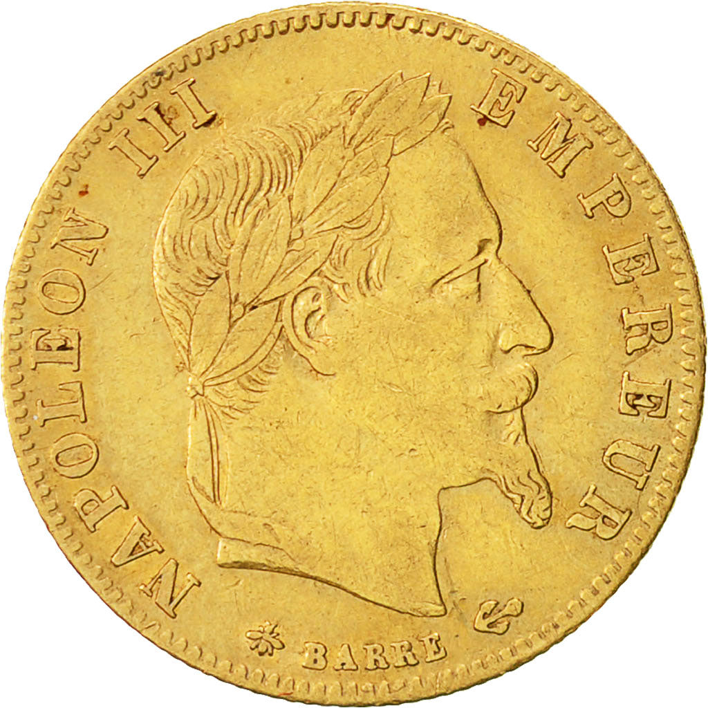 Moneta, Francja, Napoleon III, Napoléon III, 5 Francs, 1864, Paris, EF(40-45)