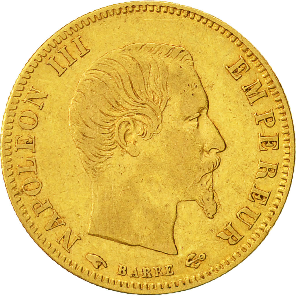 Coin, France, Napoleon III, Napoléon III, 5 Francs, 1856, Paris, VF(30-35)