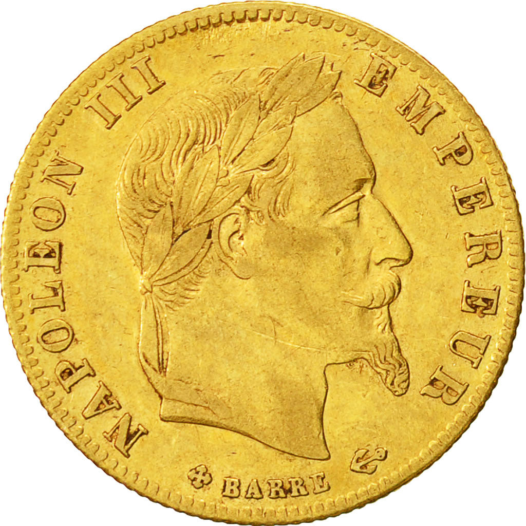 Coin, France, Napoleon III, Napoléon III, 5 Francs, 1866, Strasbourg