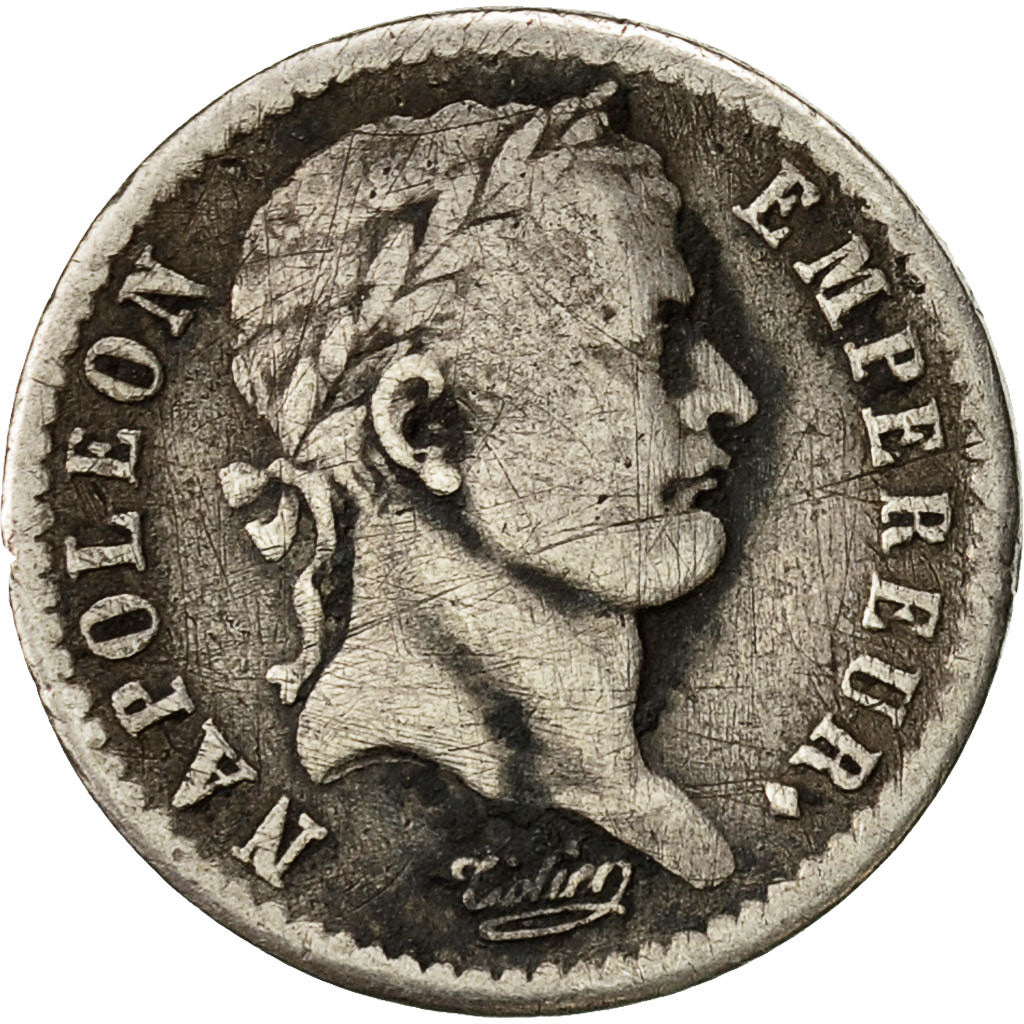 Moneta, Francia, Napoléon I, 1/2 Franc, 1811, Torino, MB+, Argento, KM:691.14