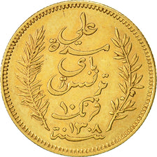 Tunisie, Ali Bey, 10 Francs, 1891, Paris, SUP, Or, KM:226