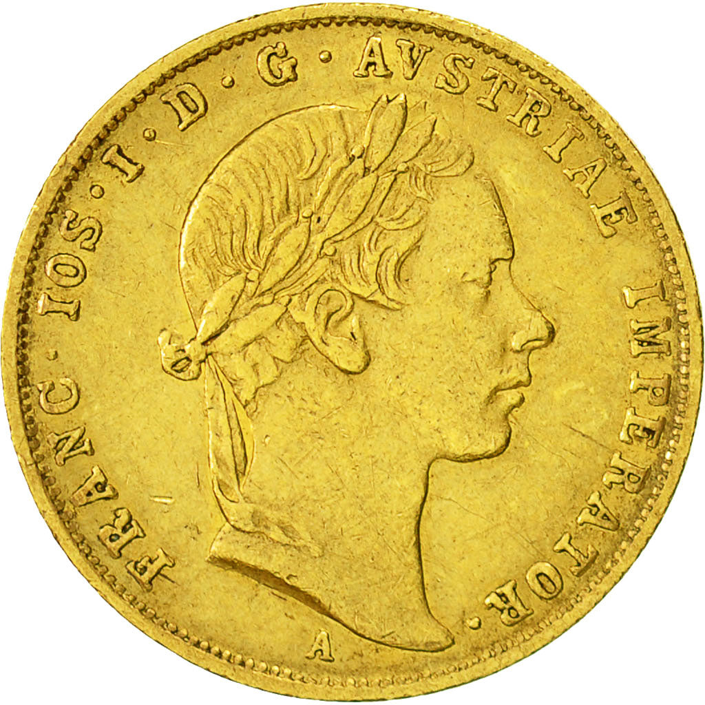 Coin, Austria, Franz Joseph I, Ducat, 1854, Vienne, EF(40-45), Gold, KM:2263