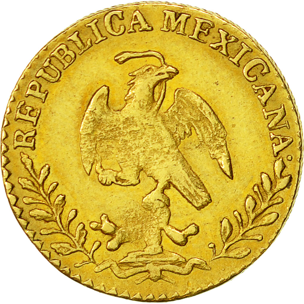 Monnaie, Mexique, Escudo, 1860, Guadalajara, TTB, Or, KM:379.2