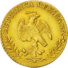 Coin, Mexico, Escudo, 1860, Guadalajara, EF(40-45), Gold, KM:379.2